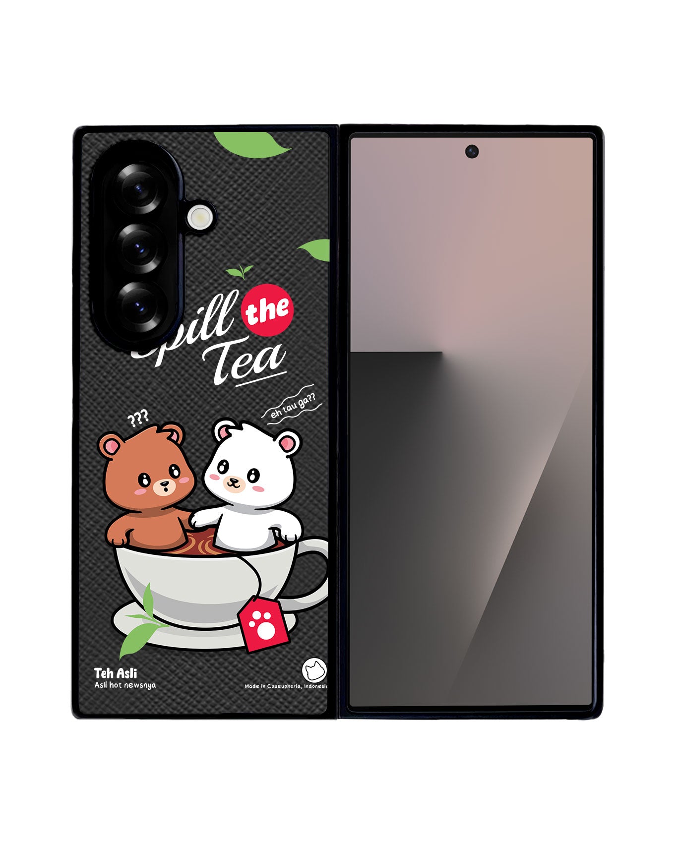 Android Flip / Fold Leather Grip - Spill the Tea