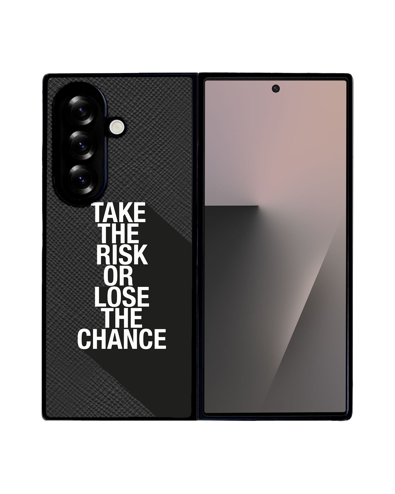 Android Flip / Fold Leather Grip - Take the Risk