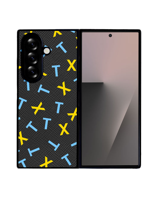 Android Flip / Fold Leather Grip - TXT Monogram