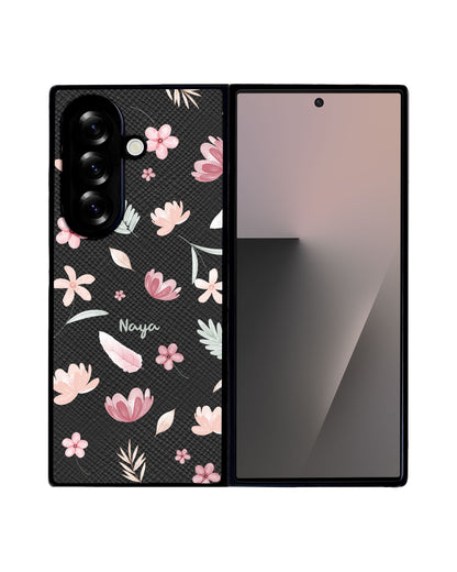 Android Flip / Fold Leather Grip - Wild Flower