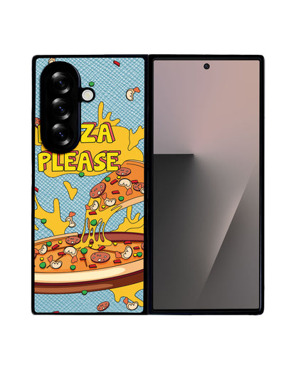 Android Flip / Fold Leather Grip - Pizza