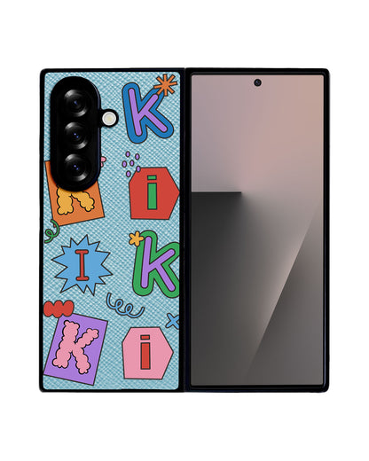 Android Flip / Fold Leather Grip - Adorable Monogram