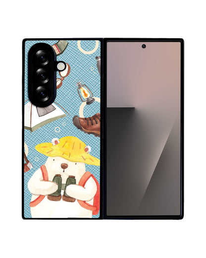 Android Flip / Fold Leather Grip - Advanture of Bear