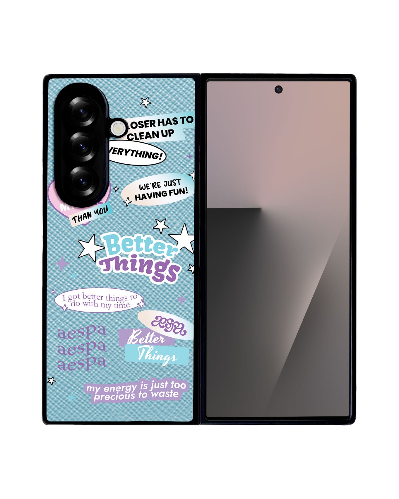 Android Flip / Fold Leather Grip - Aespa Better Things