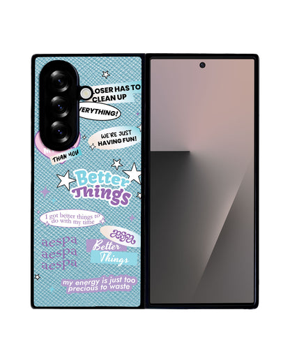 Android Flip / Fold Leather Grip - Aespa Better Things