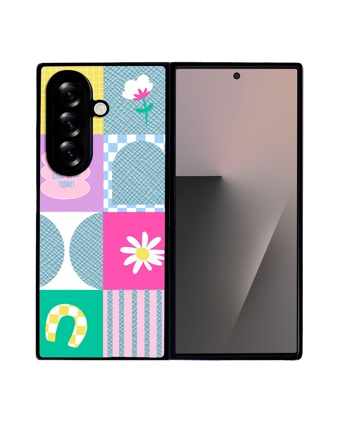 Android Flip / Fold Leather Grip - Aesthetic Mirror 2.0