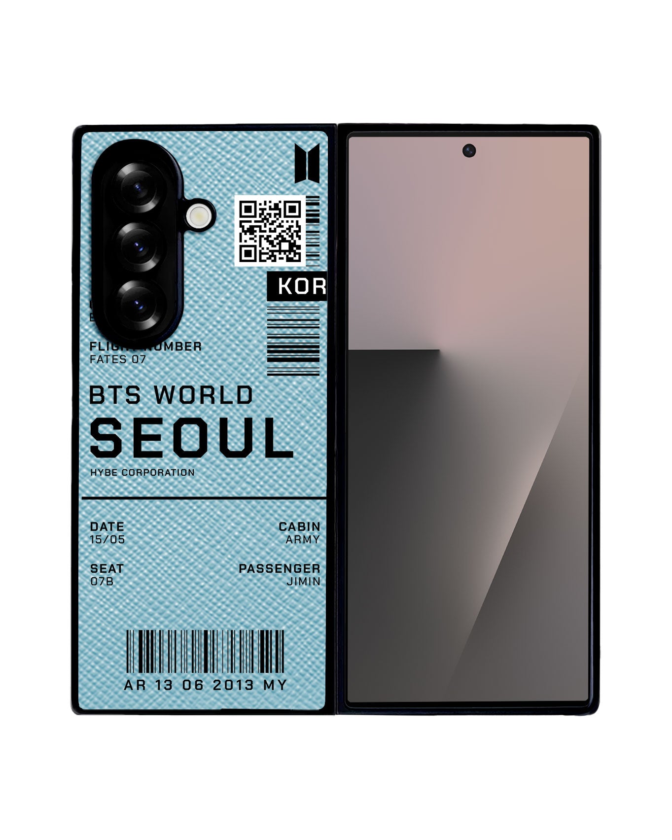 Android Flip / Fold Leather Grip - BTS World Ticket