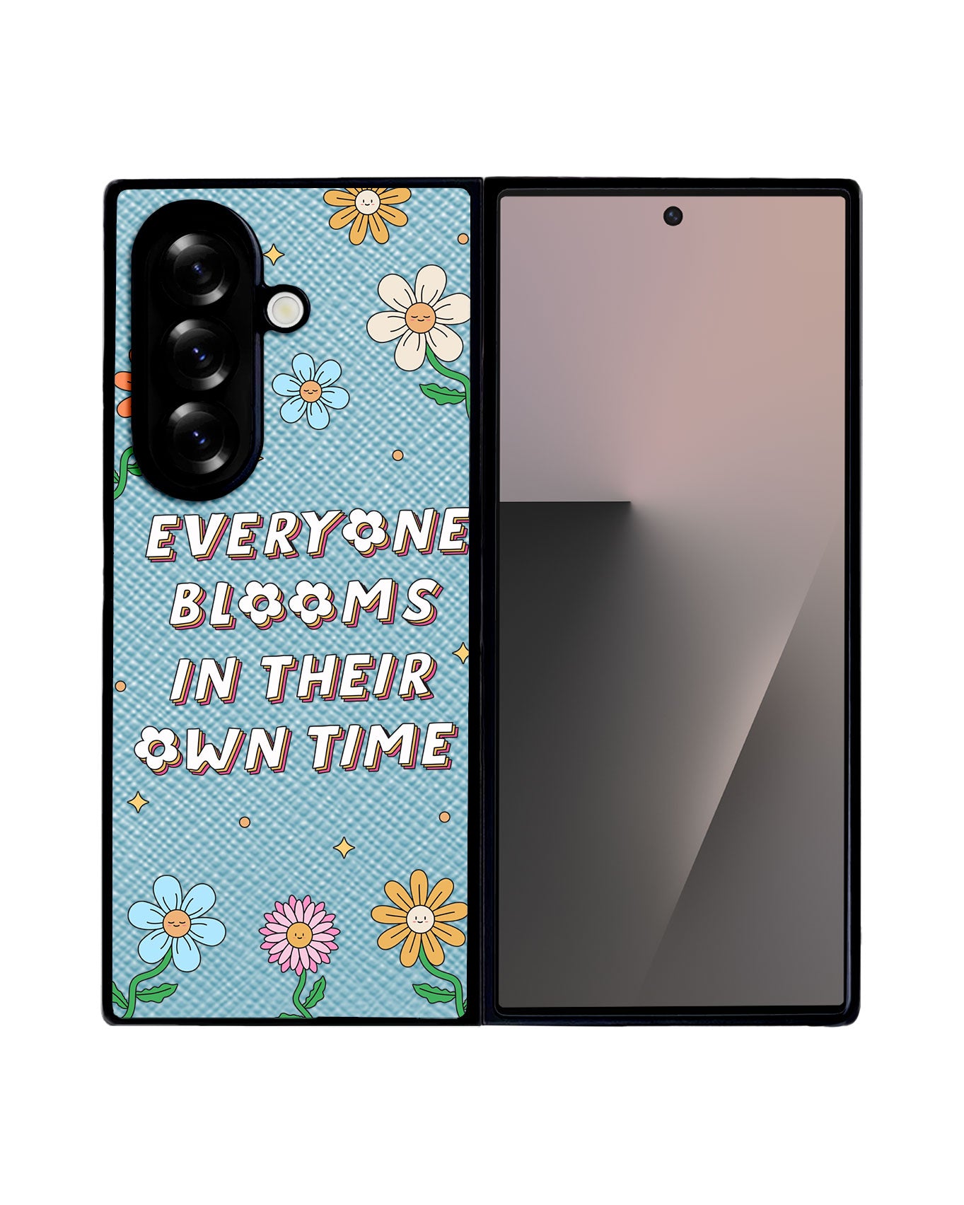 Android Flip / Fold Leather Grip - Blooms