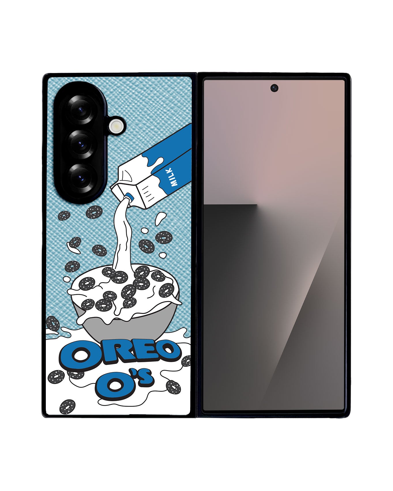Android Flip / Fold Leather Grip - Cereal O's 2.0