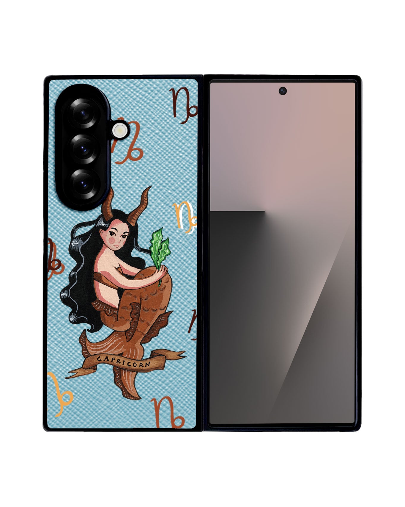 Android Flip / Fold Leather Grip - Capricorn
