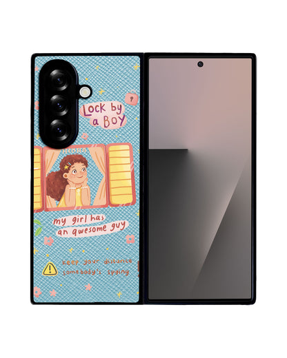 Android Flip / Fold Leather Grip - Crush Girl (Couple Case)