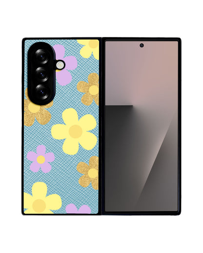 Android Flip / Fold Leather Grip - Daisy Twinkle