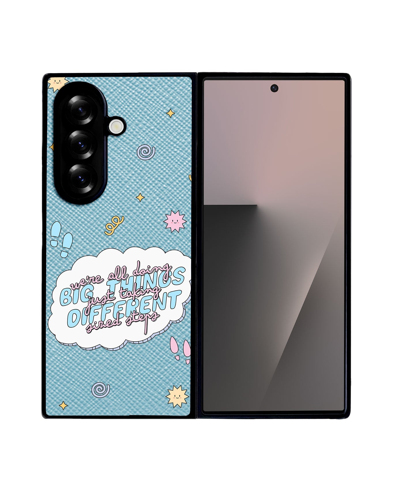 Android Flip / Fold Leather Grip - Different Steps