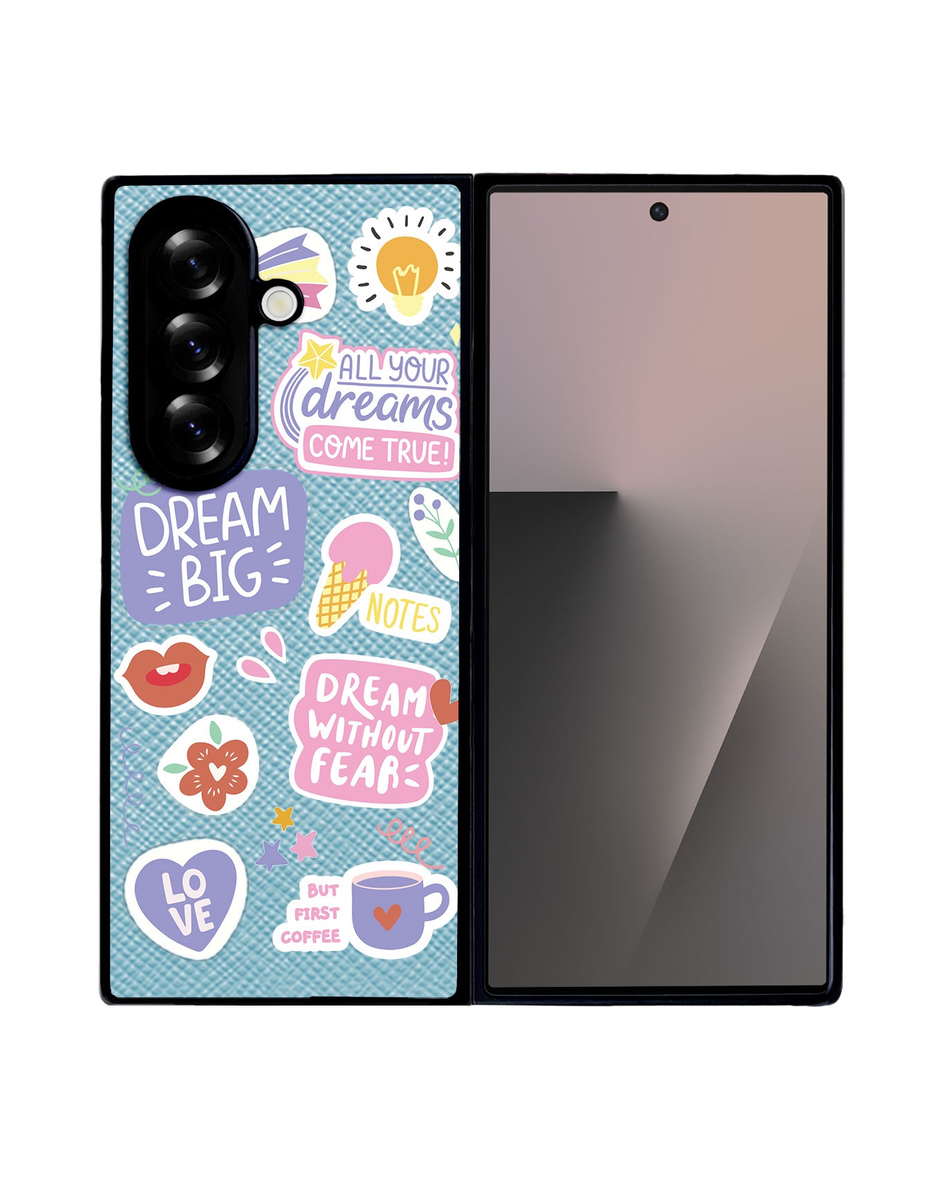 Android Flip / Fold Leather Grip - Dream Sticker Pack