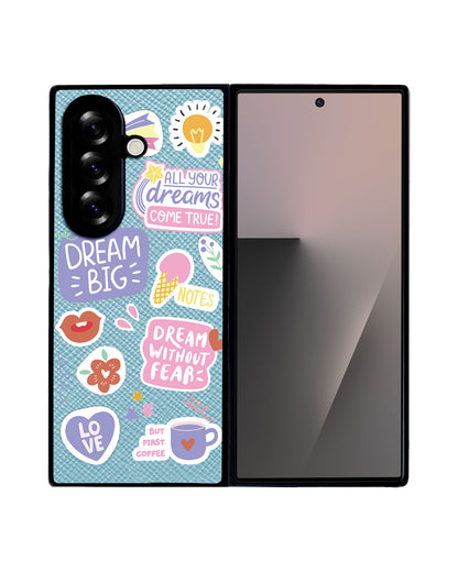 Android Flip / Fold Leather Grip - Dream Sticker Pack