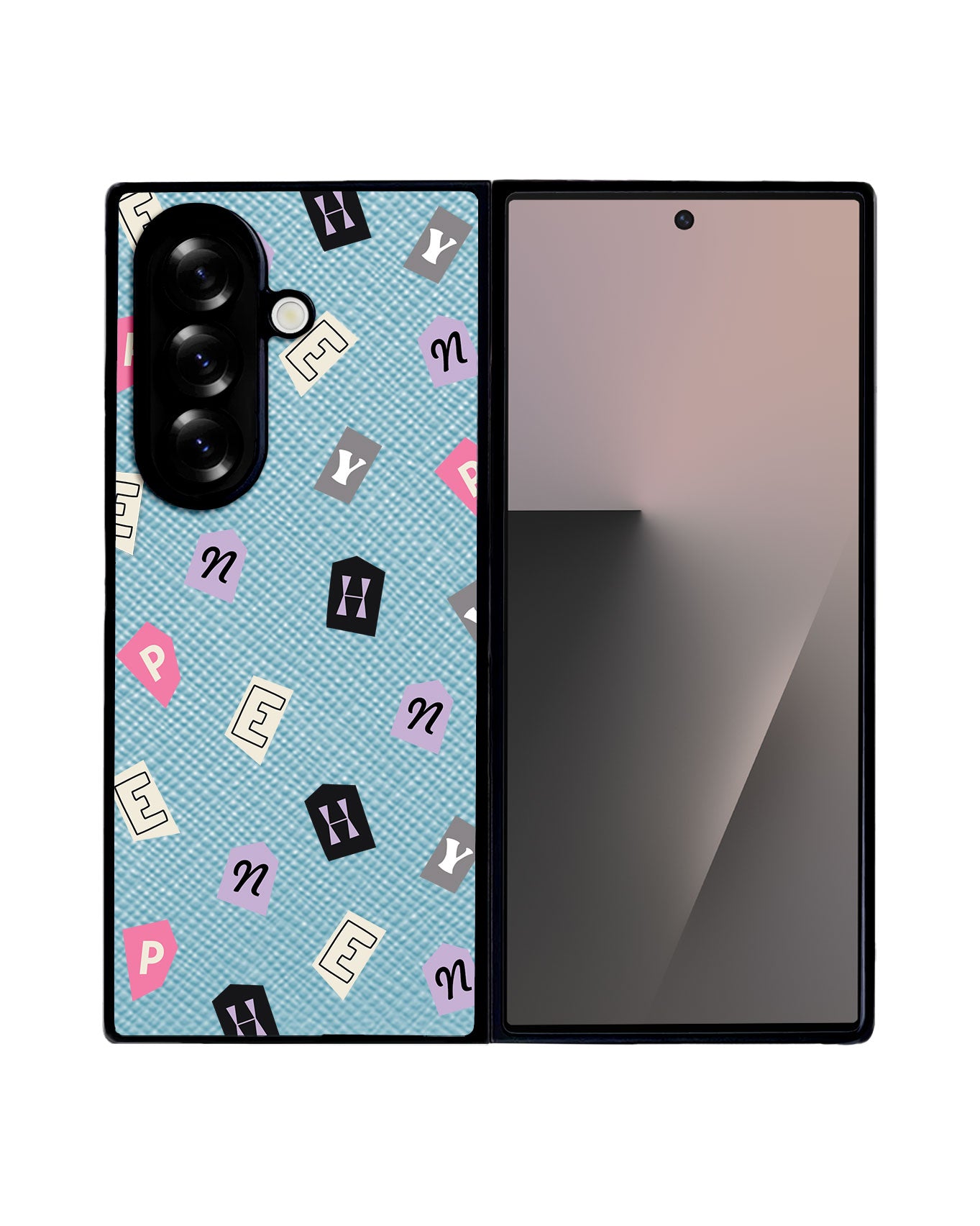 Android Flip / Fold Leather Grip - Enhypen Monogram