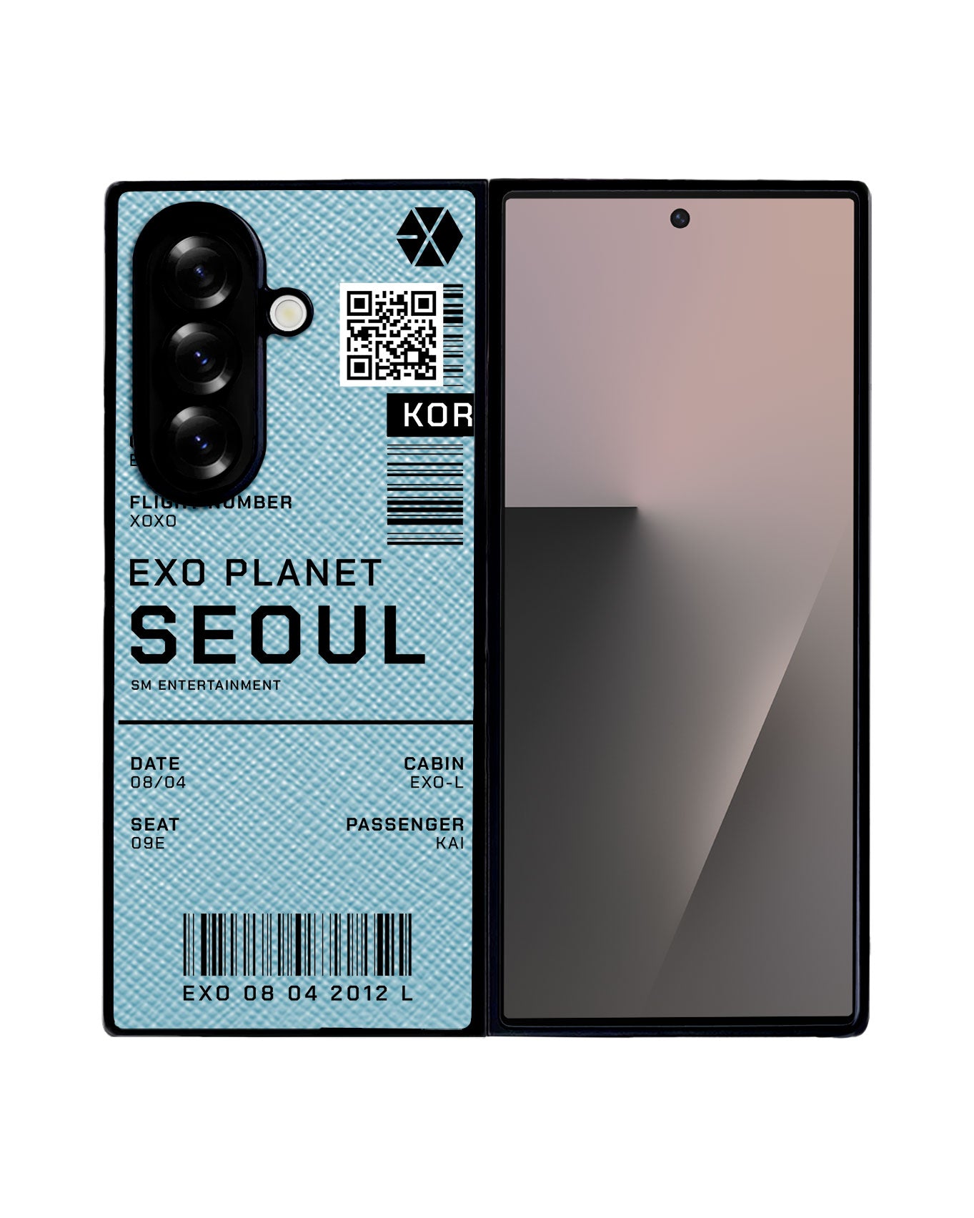 Android Flip / Fold Leather Grip - EXO Planet Ticket