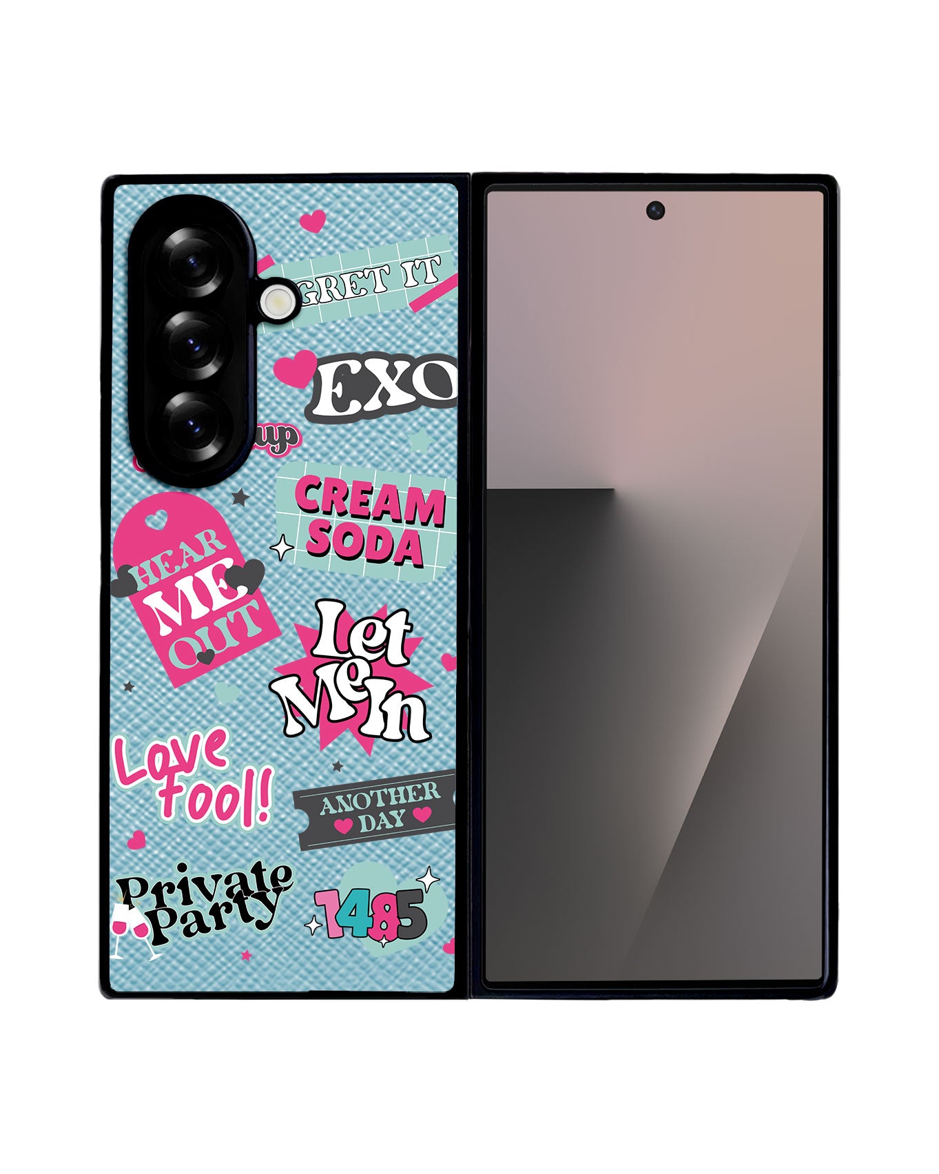 Android Flip / Fold Leather Grip - EXO Cream Soda