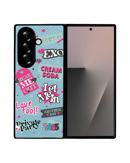 Android Flip / Fold Leather Grip - EXO Cream Soda