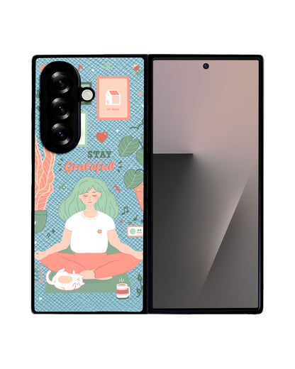 Android Flip / Fold Leather Grip - Grateful