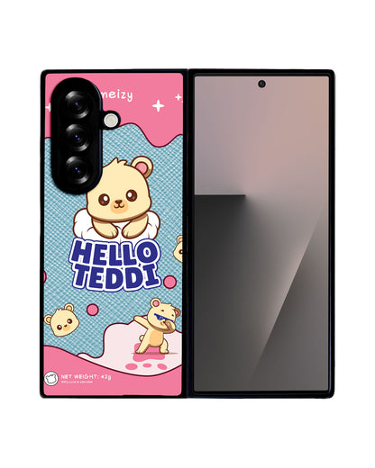 Android Flip / Fold Leather Grip - Hello Teddy 2.0