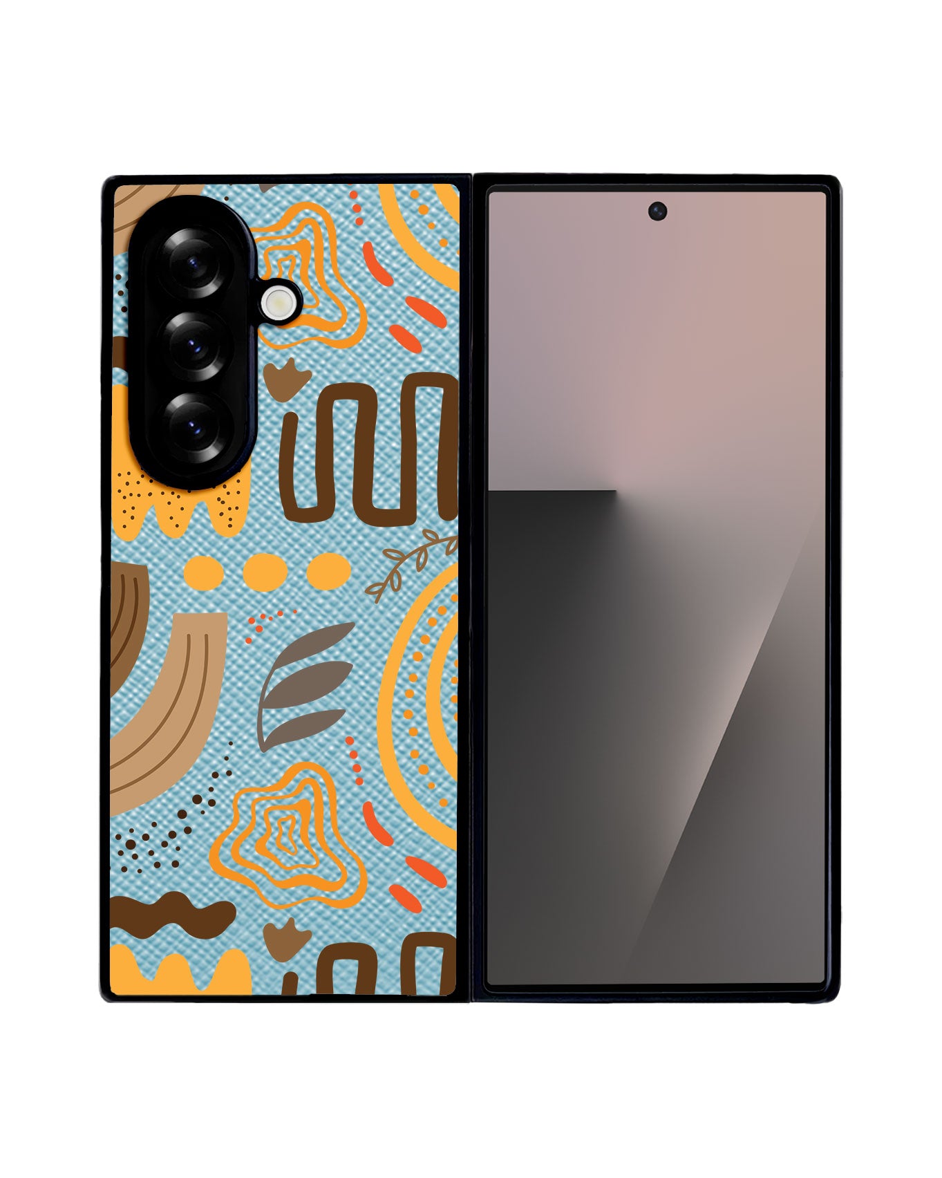 Android Flip / Fold Leather Grip - Hello Autumn