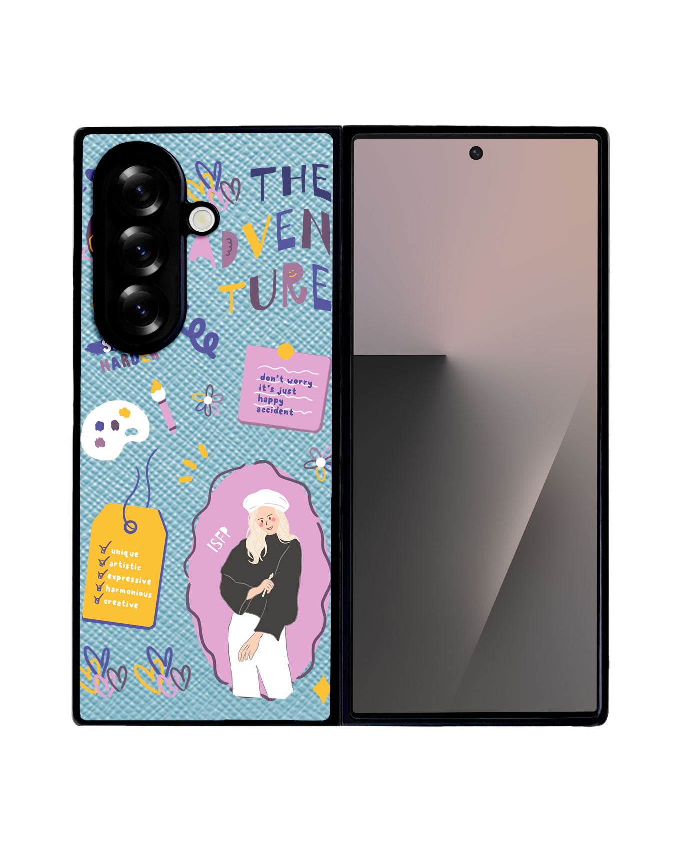 Android Flip / Fold Leather Grip - ISFP