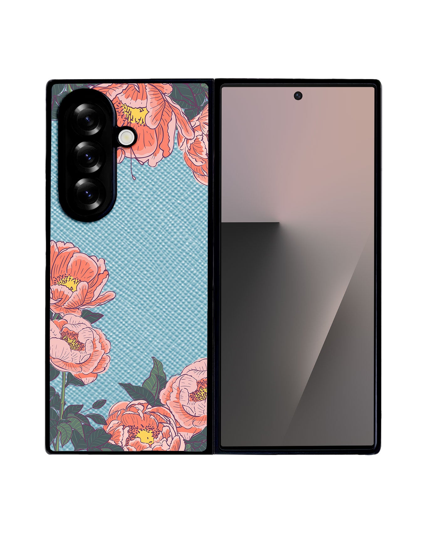 Android Flip / Fold Leather Grip - Carnation 2.0