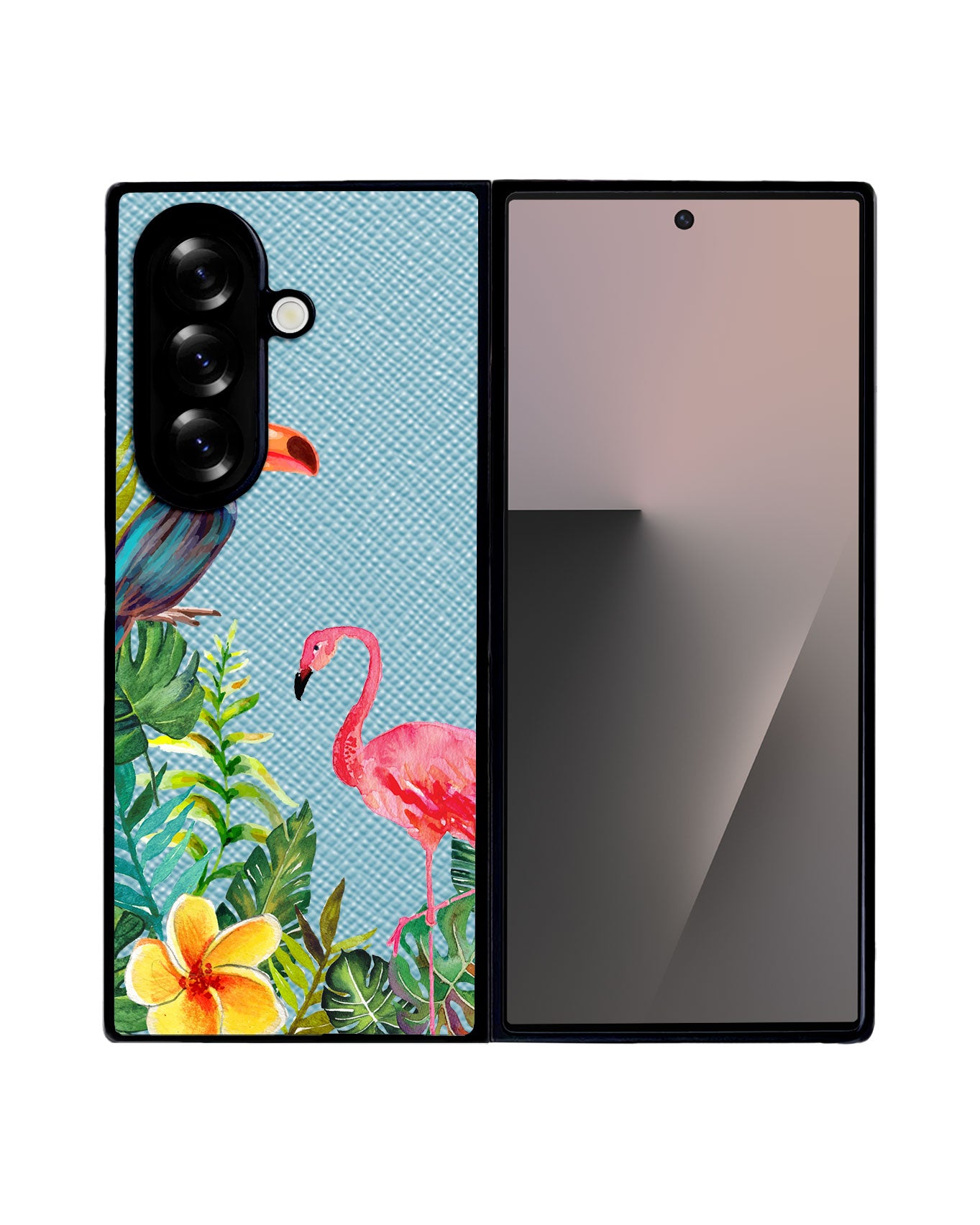 Android Flip / Fold Leather Grip - Tropical