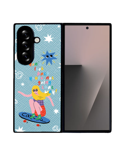 Android Flip / Fold Leather Grip - Keep Moving