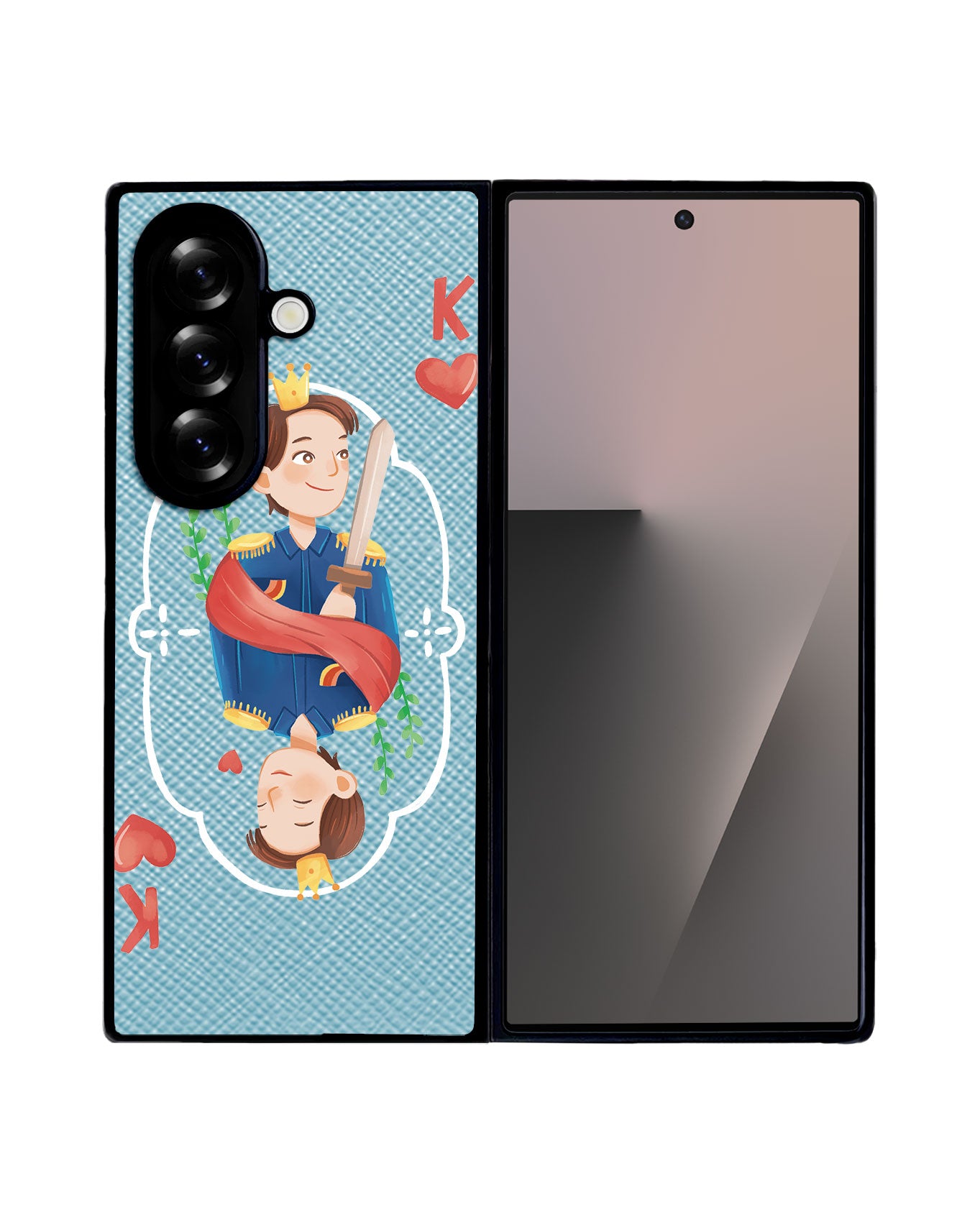 Android Flip / Fold Leather Grip - King (Couple Case)