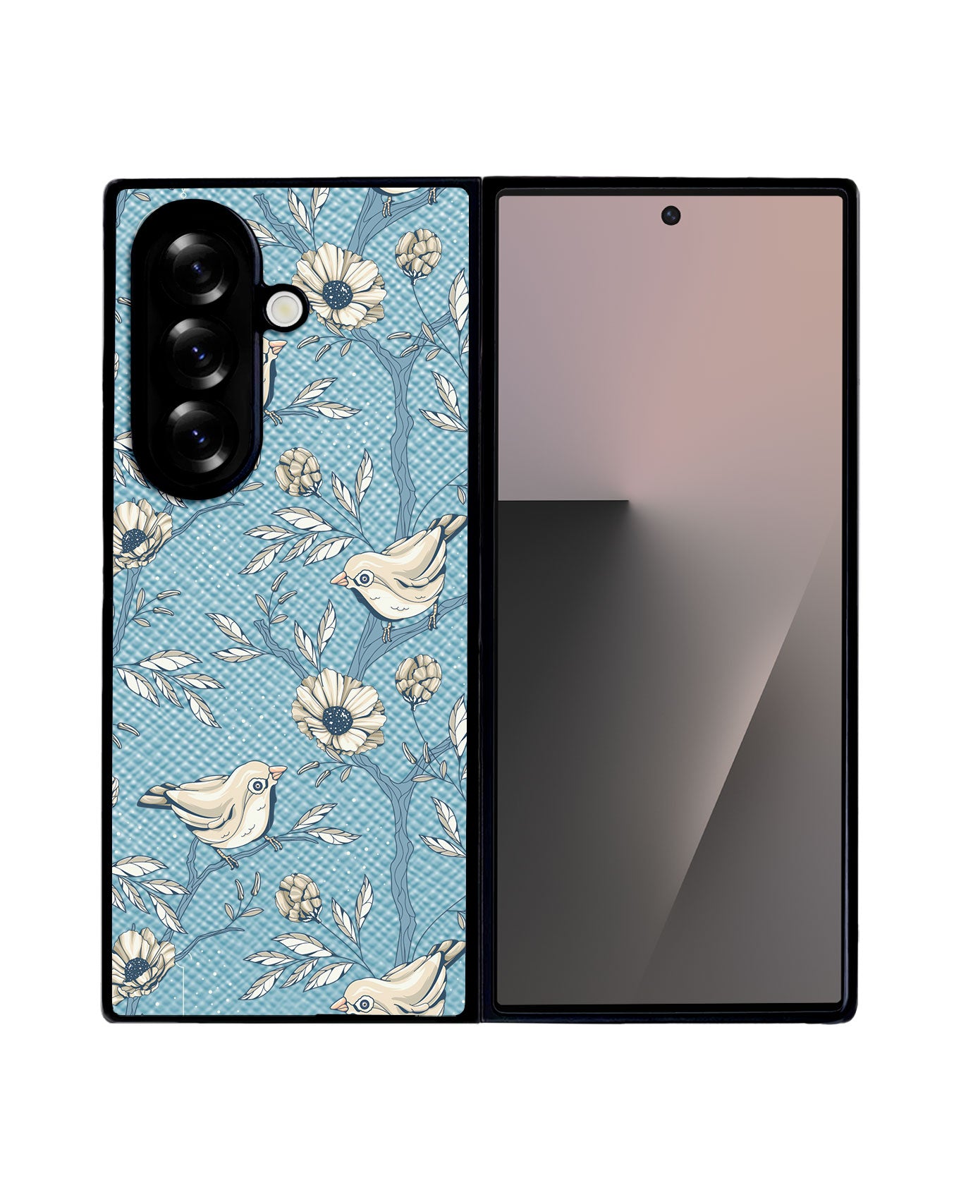 Android Flip / Fold Leather Grip - Lovebird 9.0