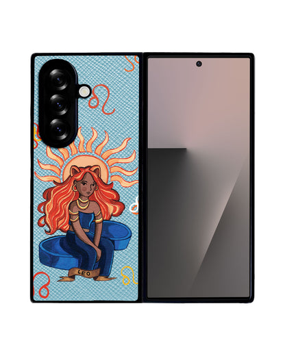 Android Flip / Fold Leather Grip - Leo