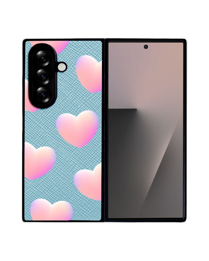 Android Flip / Fold Leather Grip - Love Shapes