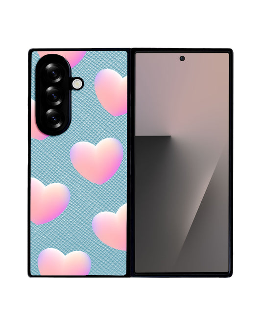 Android Flip / Fold Leather Grip - Love Shapes