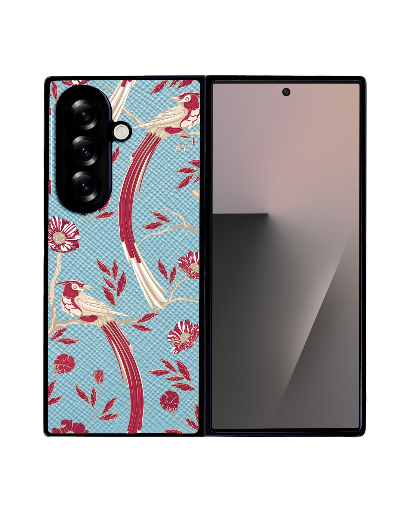 Android Flip / Fold Leather Grip - Lovebird 8.0