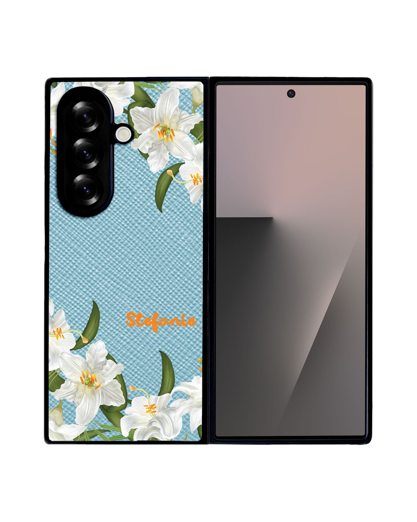 Android Flip / Fold Leather Grip - May Lily of The Valley