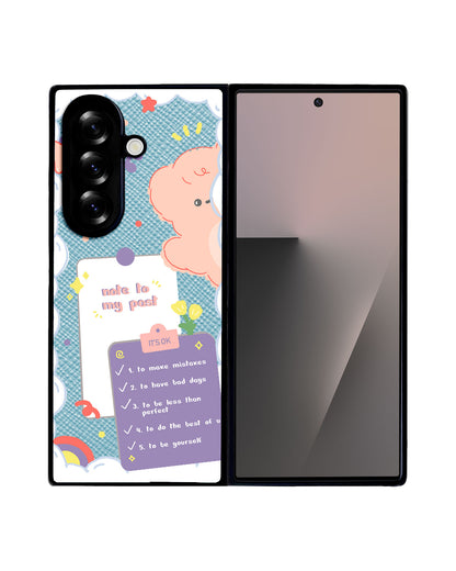 Android Flip / Fold Leather Grip - Note to my Past