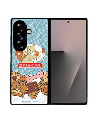 Android Flip / Fold Leather Grip - Pawguan Cat