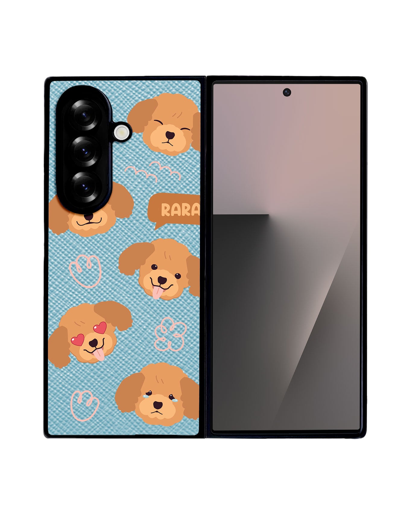 Android Flip / Fold Leather Grip - Poodle Squad 3.0