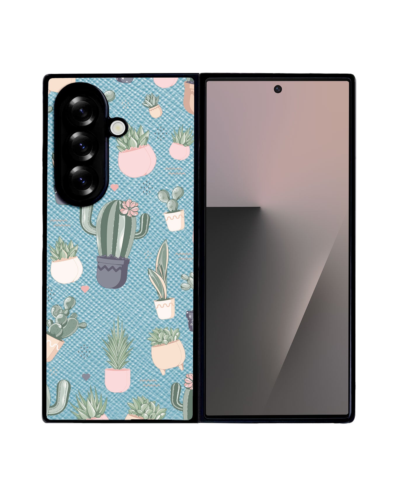 Android Flip / Fold Leather Grip - Cactus 2.0