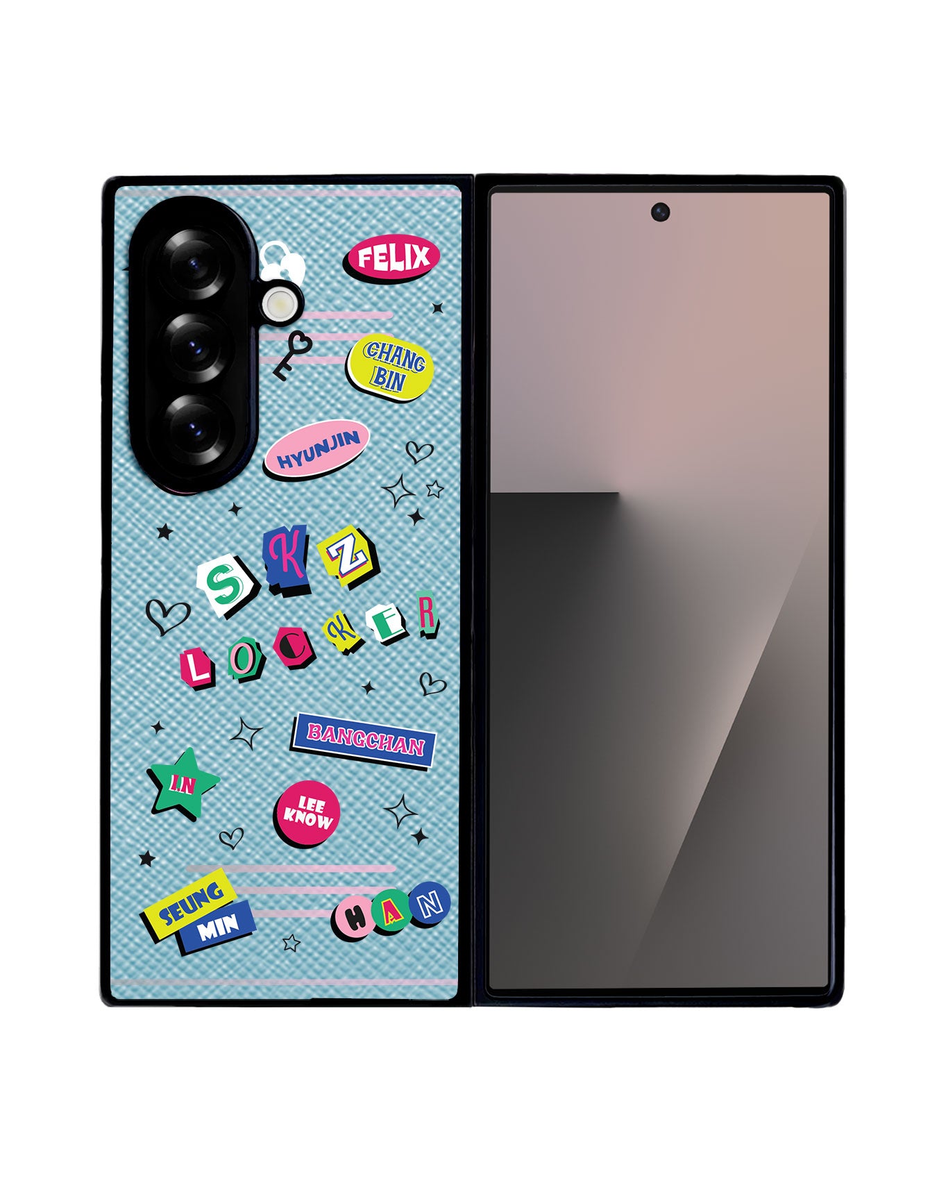 Android Flip / Fold Leather Grip - Stray Kidz Locker