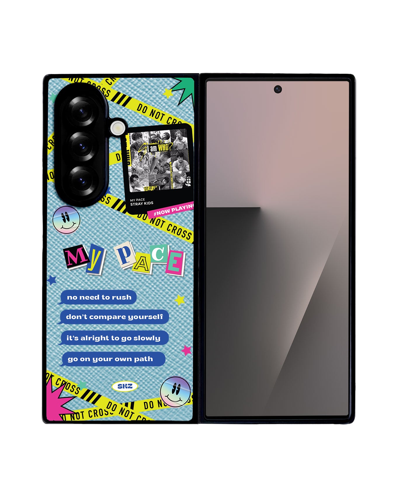 Android Flip / Fold Leather Grip - Stray Kidz My Pace