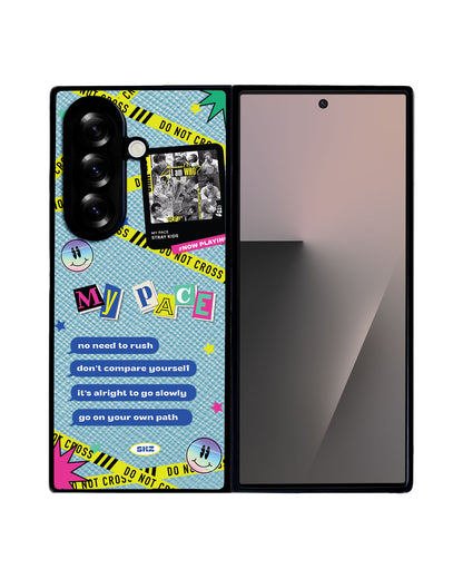 Android Flip / Fold Leather Grip - Stray Kidz My Pace