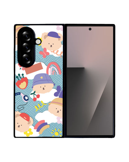 Android Flip / Fold Leather Grip - Bear in Style