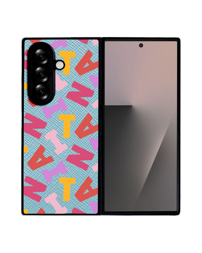 Android Flip / Fold Leather Grip - Scattered Monogram 1.0