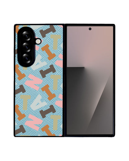 Android Flip / Fold Leather Grip - Scattered Monogram 4.0