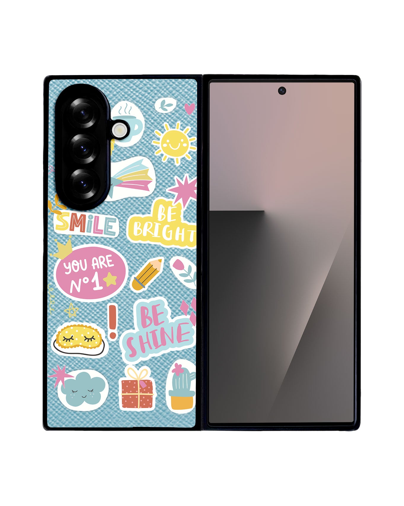 Android Flip / Fold Leather Grip - Self Love Sticker Pack 3.0