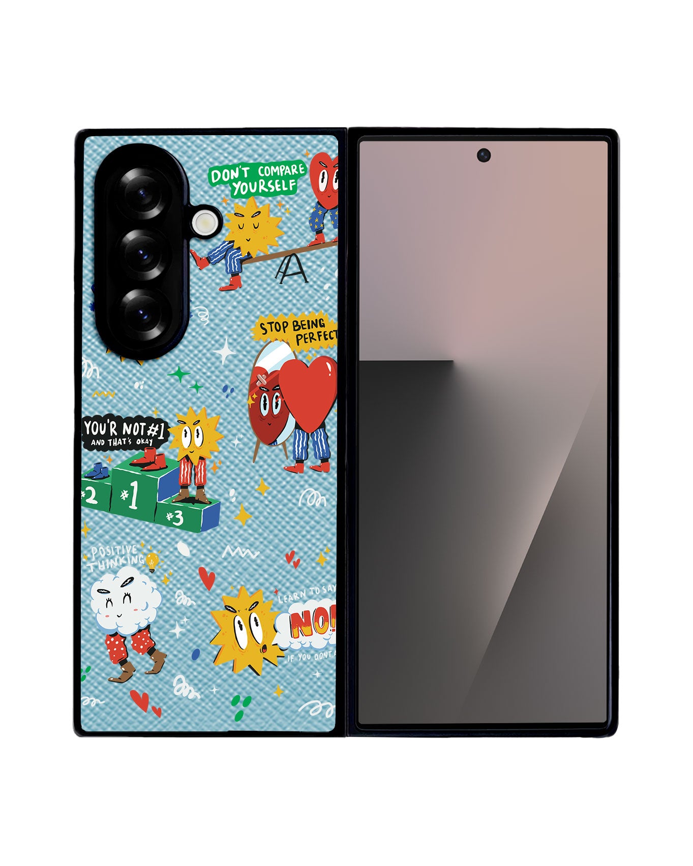 Android Flip / Fold Leather Grip - Selfless Love 2.0