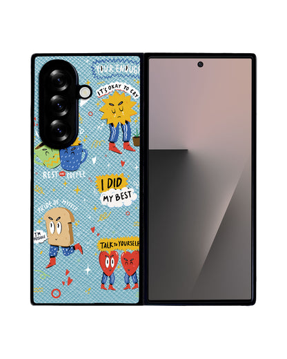 Android Flip / Fold Leather Grip - Selfless Love 3.0